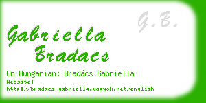 gabriella bradacs business card