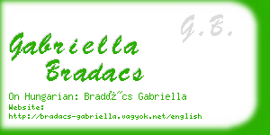 gabriella bradacs business card